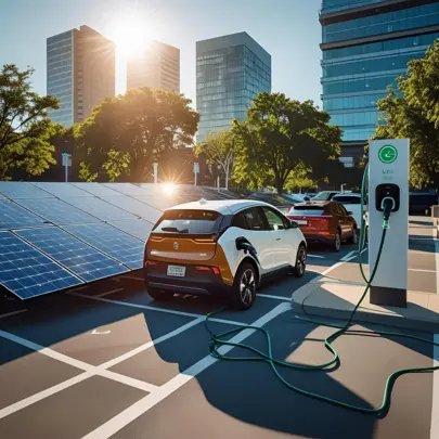 Das Bild illustriert den Zielmarkt erneuerbare Energien und Cleantech und zeigt eine moderne Landschaft mit Solarpanels, Windkraftanlagen und nachhaltigen Energiesystemen wie Elektrolyseuren zur Wasserstoffproduktion. Digitale Steuerungssysteme und grüne Technologien symbolisieren Effizienz, Innovation und Umweltfreundlichkeit. Die Darstellung vermittelt die zentrale Rolle erneuerbarer Energiequellen wie Solarenergie, Windenergie und Wasserstoff sowie die Bedeutung von Cleantech für nachhaltige Energieversorgung, Klimaschutz und wirtschaftliches Wachstum. Ideal für Unternehmen und Entscheider, die auf zukunftsfähige, saubere Energielösungen und technologische Innovationen setzen.